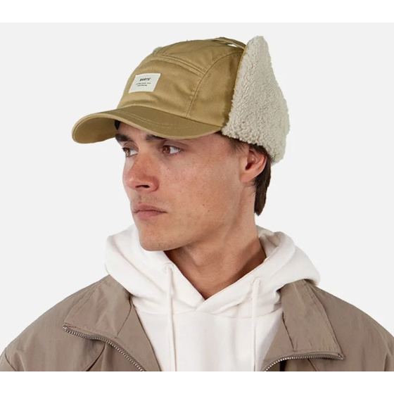 Hafnar Cap with Faux Fur Ear Flaps Sand - Barts