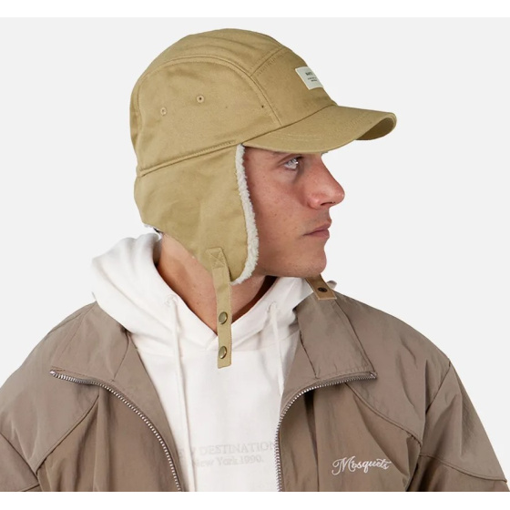 Hafnar Cap with Faux Fur Ear Flaps Sand - Barts