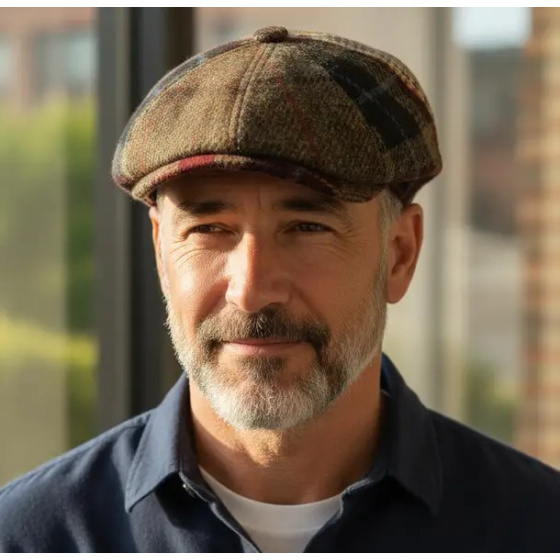 Irish Patchwork Cap Faustin Wool - Fléchet