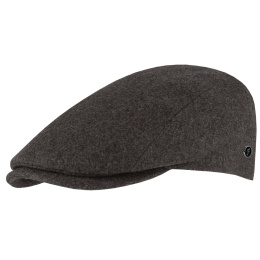 Armando Anthracite Wool Flat Cap - FLECHET