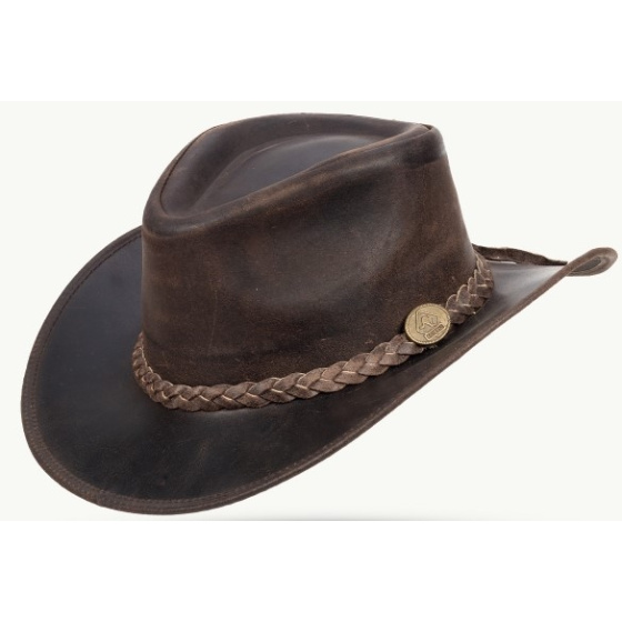 Australian Hat Fitzroy Brown Leather - SCIPPIS - Traclet