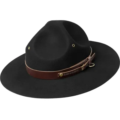 Scout Montana Wool Felt Hat Black - Bailey Reference: 22818| Chapellerie Traclet