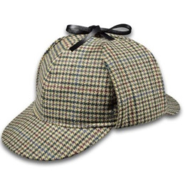 Casquette Sherlock Holmes Andria Deerstalker Laine - Traclet