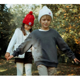 Bonnet Pompon Enfant Alpina Blanc - Pipolaki