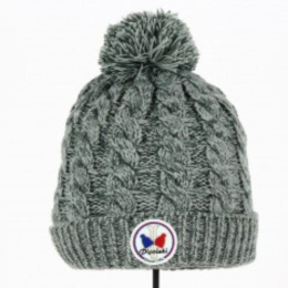 Gstaad Heather Grey Pom Pom Beanie - Pipolaki