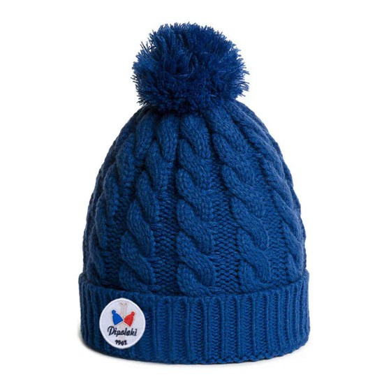 Bonnet à Pompon Gstaad Bleu Nuit - Pipolaki