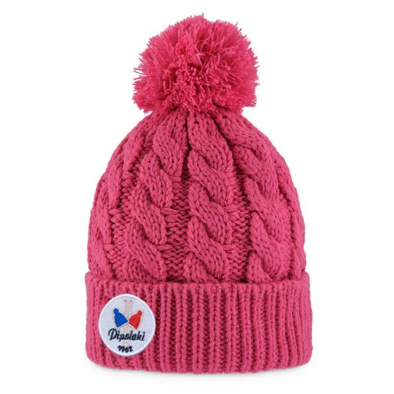 Bonnet à Pompon Gstaad Fuchsia - Pipolaki