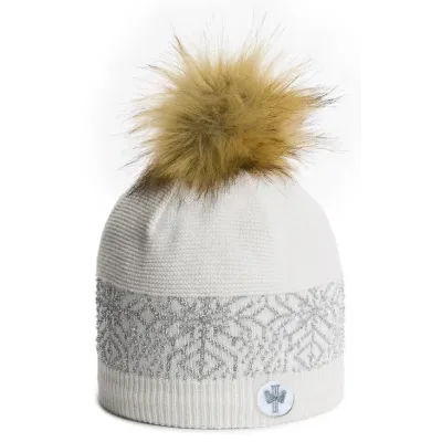 Favara Pom-Pom Beanie White - Pipolaki Reference: 22869| Chapellerie Traclet