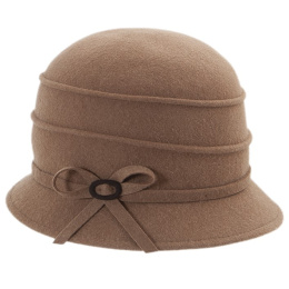 Melody Camel Wool Cloche Hat - Traclet