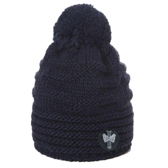 Delia Navy Pom Pom Beanie - Pipolaki