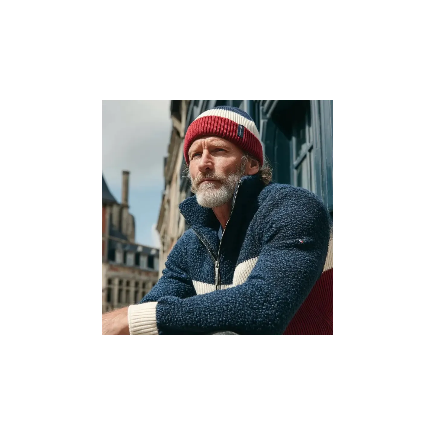 Bonnet Homme Paul Tricolore - Pipolaki  Reference : 22877| Chapellerie Traclet