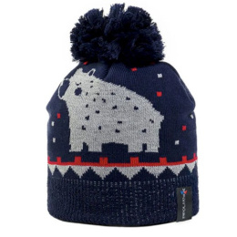 Children's Pom-Pom Beanie Cirta Bear Navy - Pipolaki