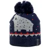 Bonnet Pompon Enfant Cirta Ours Marine - Pipolaki