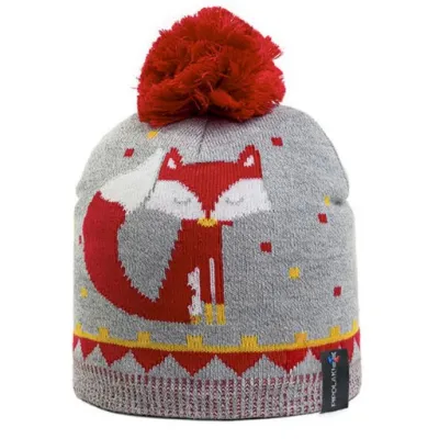 Children's Pom-Pom Beanie Cirta Fox - Pipolaki Reference: 22882 | Chapellerie Traclet