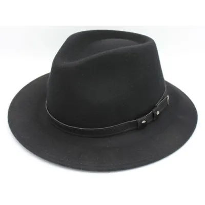 Chapeau Traveller Armando Laine Noir - Traclet