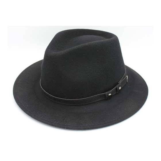 Chapeau Traveller Armando Laine Noir - Traclet