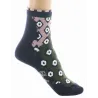 Women's Short Diamond Wool Socks Made in France - Berthe Reference: 22896 | Chapellerie Traclet
