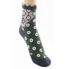 Women's Short Diamond Wool Socks Made in France - Berthe Reference: 22896 | Chapellerie Traclet