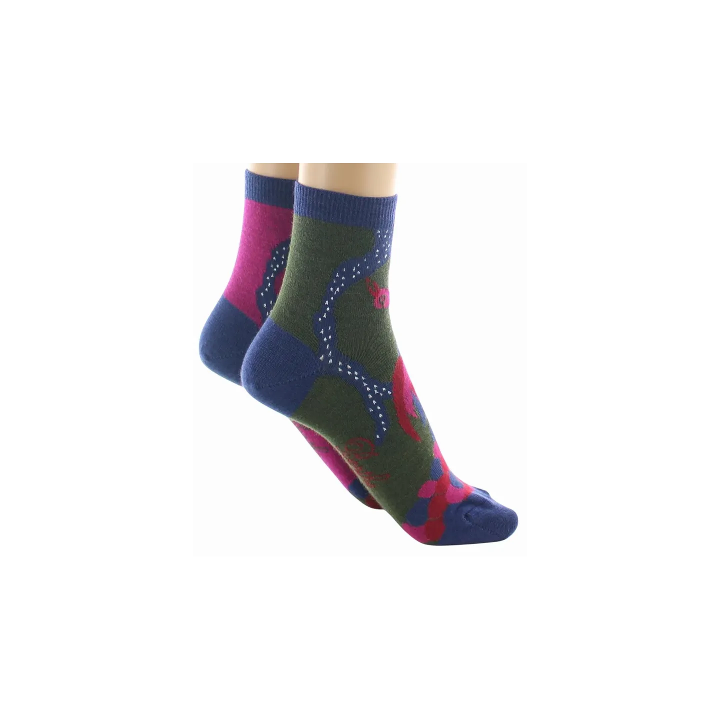 Chaussettes Courtes Femme Peignée Le Paon Made in France - Berthe   Reference : 22897| Chapellerie Traclet