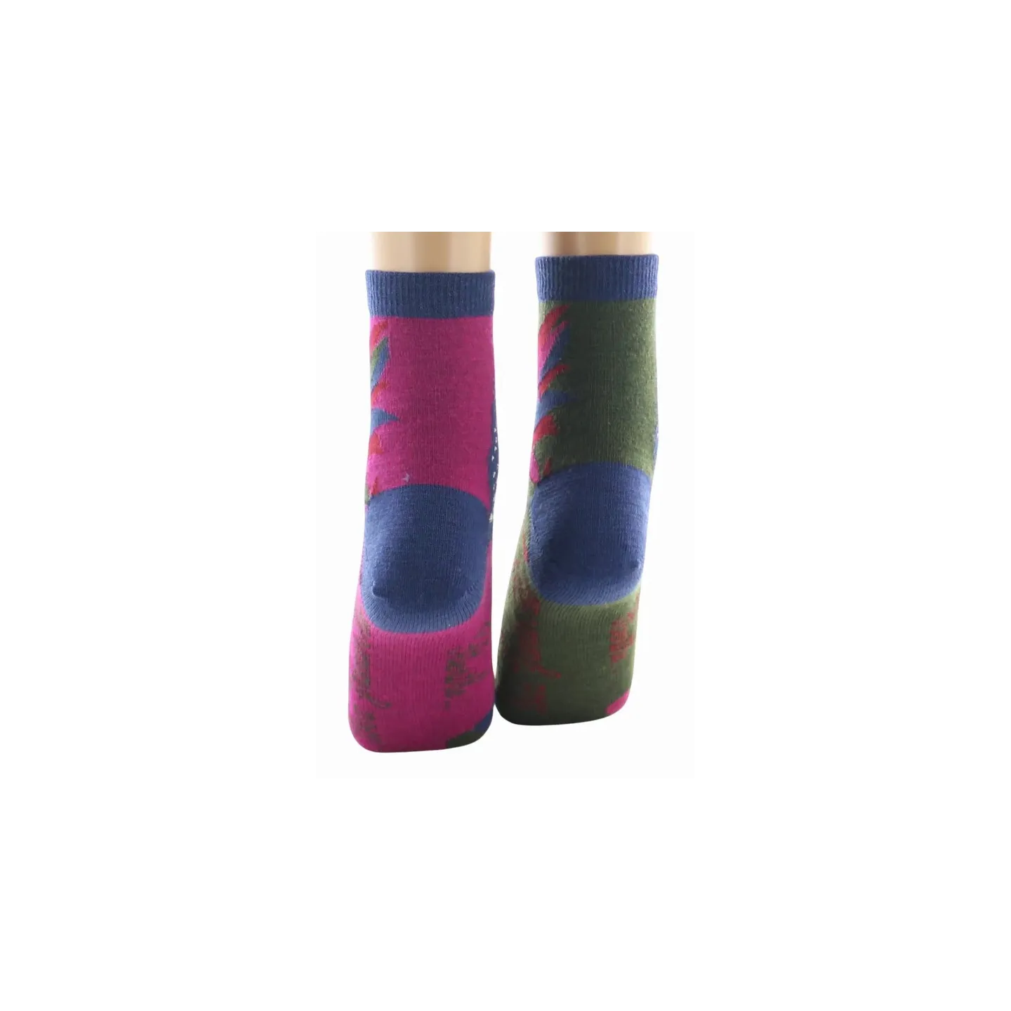 Women's Short Combed Peacock Socks Made in France - Berthe Reference: 22897| Chapellerie Traclet