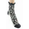 Women's Short Combed Peacock Socks Made in France - Berthe Reference: 22897| Chapellerie Traclet
