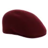 Burgundy Domed Ascot Wool Cap Traclet Reference: 19422 | Traclet Hat Shop