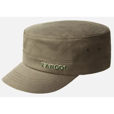 Twill Army Cotton Olive Cap - Kangol Reference: 22910 | Chapellerie Traclet