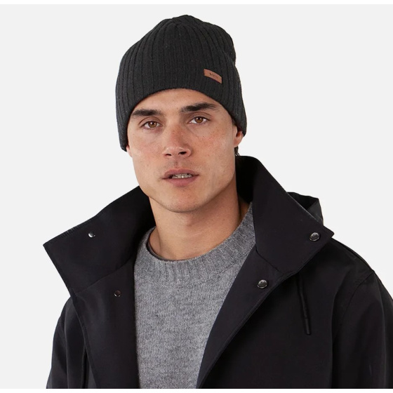 Haakon Turnup Wool Beanie Black - Barts