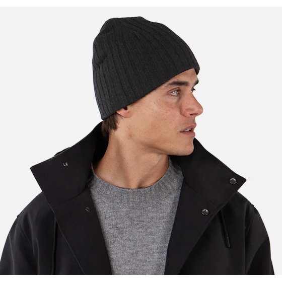 Haakon Turnup Wool Beanie Black - Barts