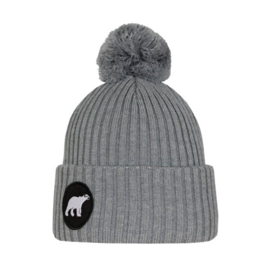 Bonnet à Pompon Polar Laine Mérinos - Super Yellow