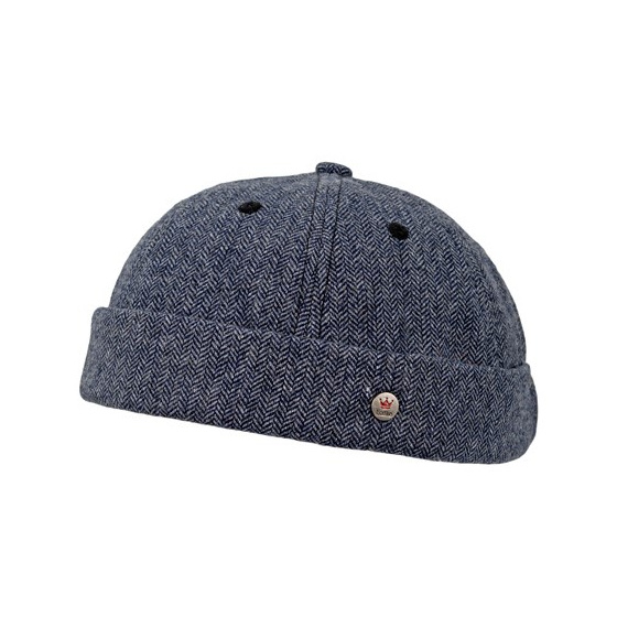 Bonnet Docker Mainz Laine Marine - Traclet