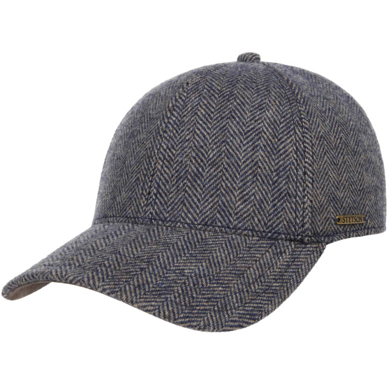 Woolrich Pennsylvania Wool Beige & Blue Cap - Stetson