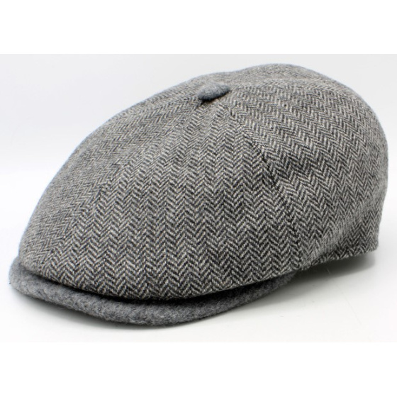 Catanzaro Grey Herringbone Cap - Traclet