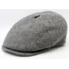 Catanzaro Grey Herringbone Cap – Traclet Elegance Reference: 22946 | Chapellerie Traclet