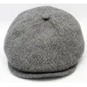 Catanzaro Grey Herringbone Cap – Traclet Elegance Reference: 22946 | Chapellerie Traclet
