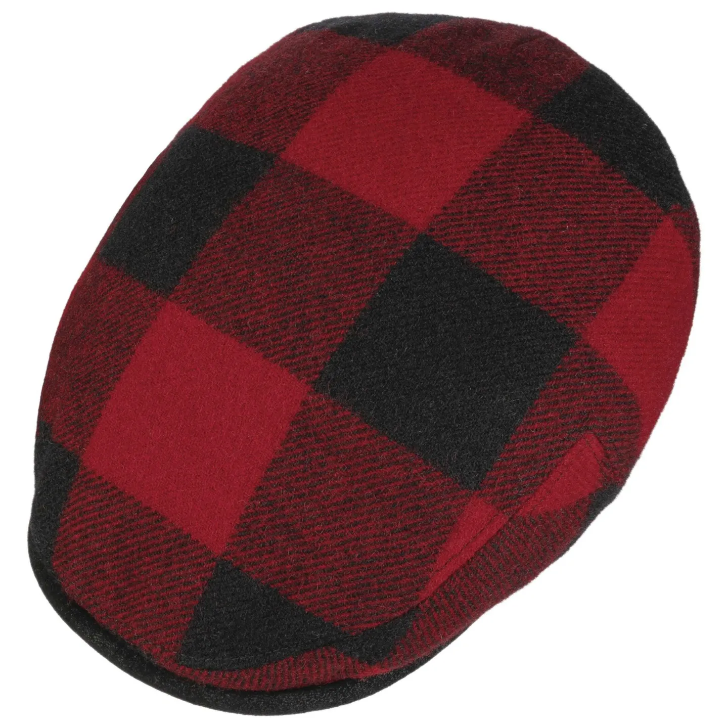 Kent Black & Red Virgin Wool Cap - Lierys Reference: 22948 | Chapellerie Traclet