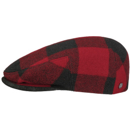 Casquette Kent Laine Vierge Noire & Rouge - Lierys