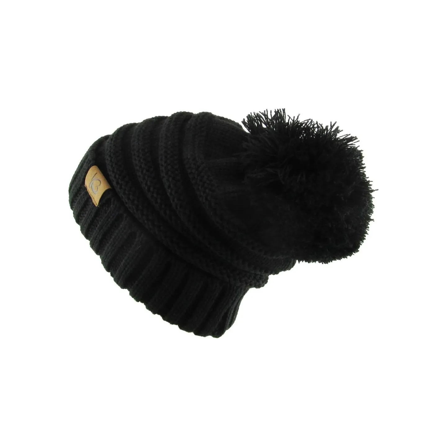 Bonnet à Pompon Danica Noir - Traclet  Reference : 22953| Chapellerie Traclet