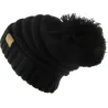 Bonnet à Pompon Danica Noir - Traclet  Reference : 22953| Chapellerie Traclet
