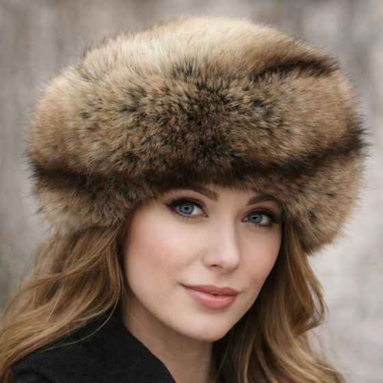 Toque Courchevel Fausse Fourrure Beige - Traclet