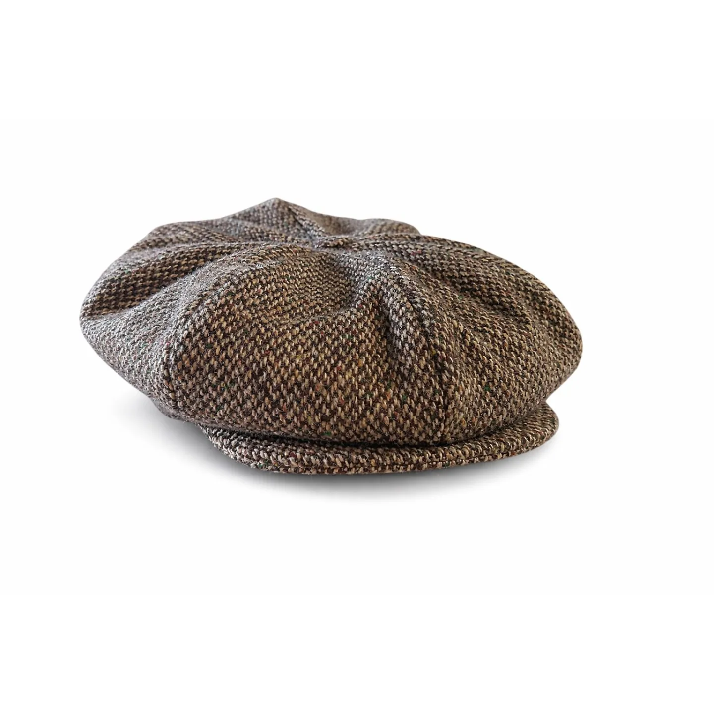Brown Checkered Birr Irish Cap - Hanna Hats Reference: 9977 | Traclet Hat Shop