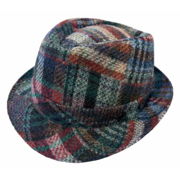 Chapeau Trilby Piccolomini Patchwork Laine - Traclet