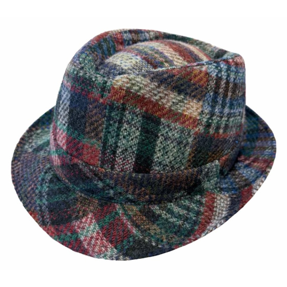 Piccolomini Patchwork Wool Trilby Hat - Traclet