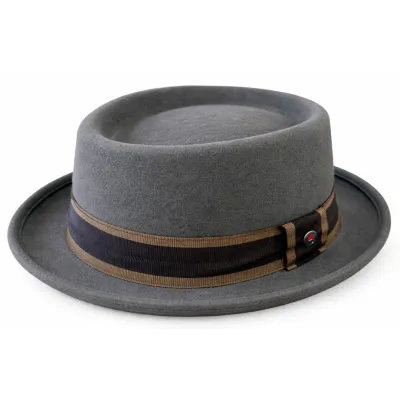 Porkpie Hat De Sanctis Wool - Traclet Reference: 22985| Chapellerie Traclet