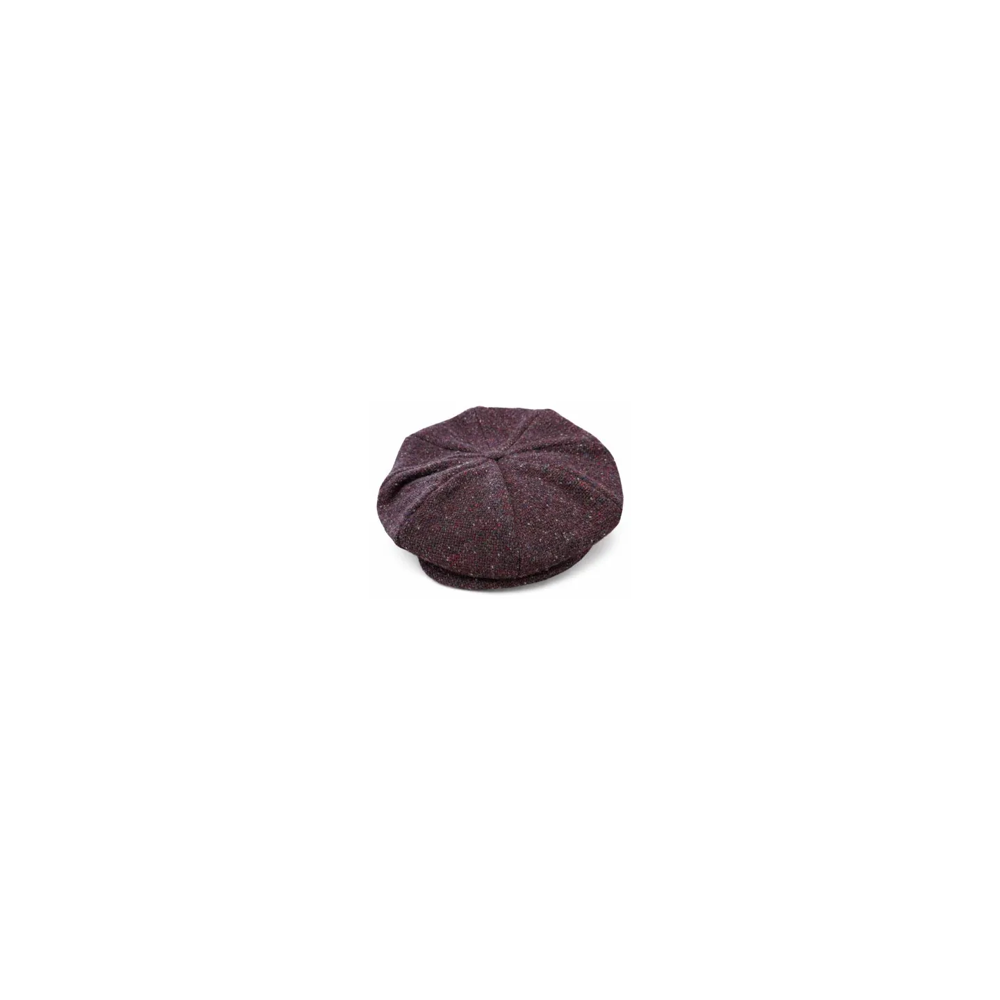 Casquette Irlandaise Herringbone Bordeaux Chiné - Hanna Hats