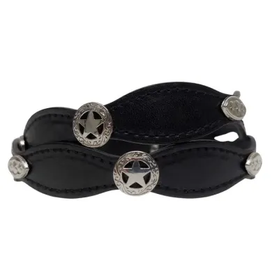 Garniture à Chapeau Amovible Cuir Cowboy  - Style Marshall - Reference : 23014| Chapellerie Traclet