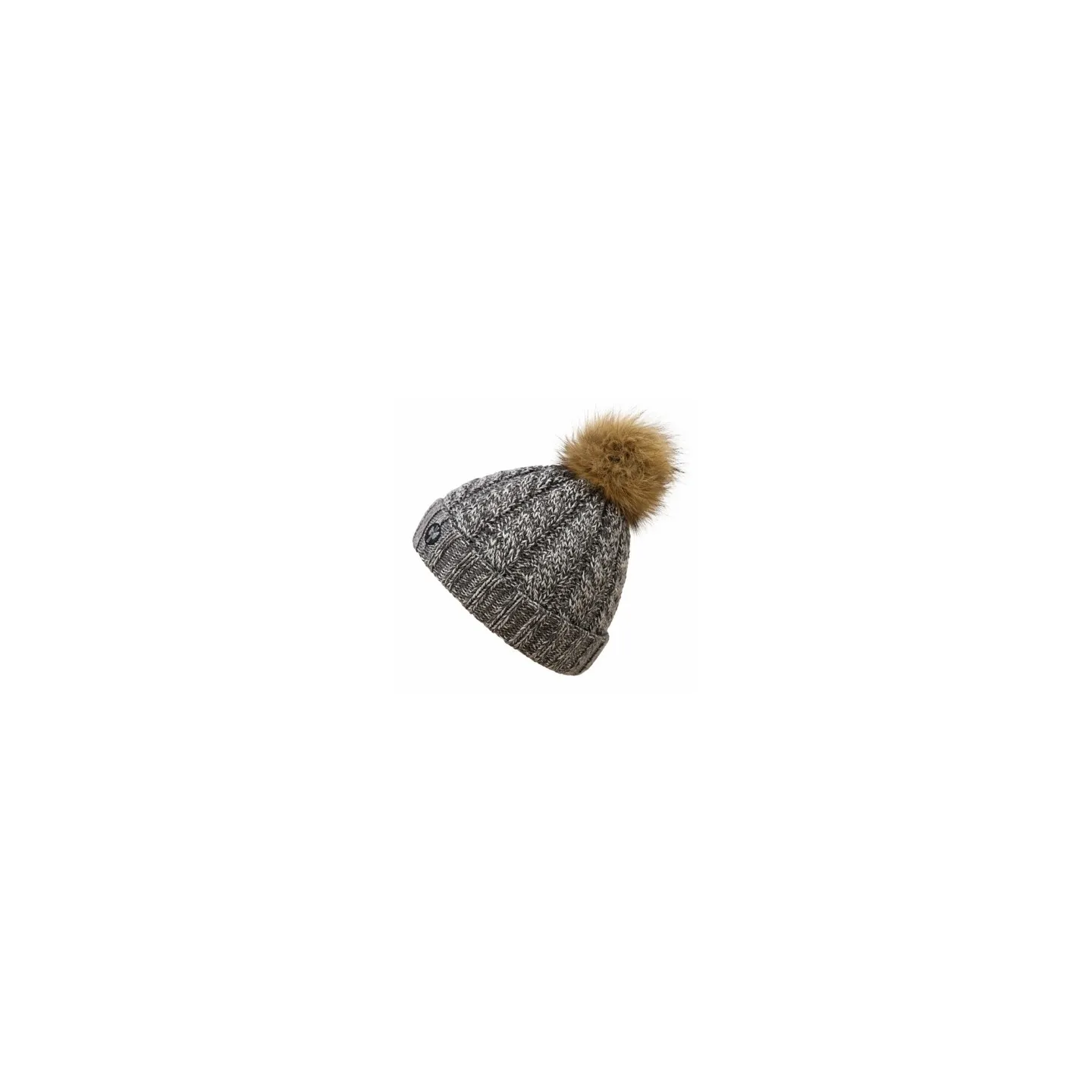 Bonnet à Pompon-Fourrure Calgary Gris Chine - Pipolaki
