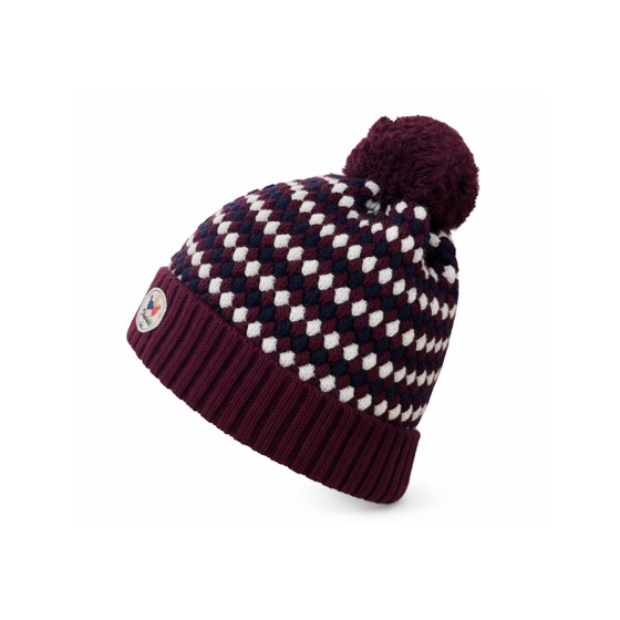 Botal Burgundy Pompom Beanie - Pipolaki