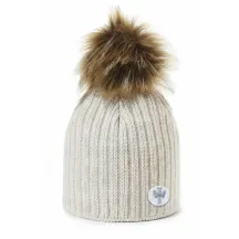 Merry Ecru Pompom Beanie - Pipolaki Reference: 23022| Chapellerie Traclet
