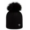 Merry Black Pompom Beanie - Pipolaki Reference: 23024| Chapellerie Traclet